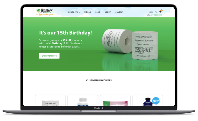 jigsaw health ecommerce